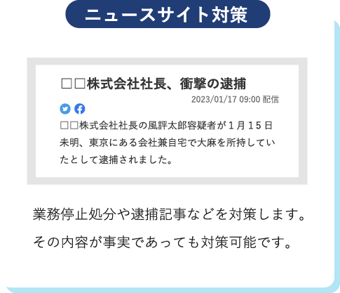 ニュースサイト対策