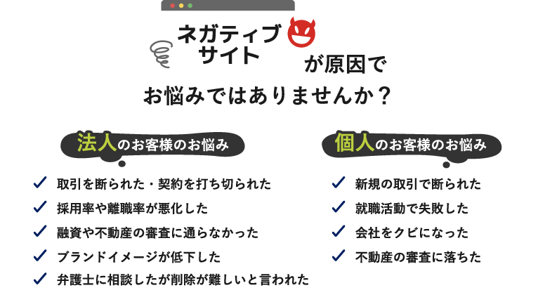 ネガティブな検索予想が原因でお悩みではありませんか？